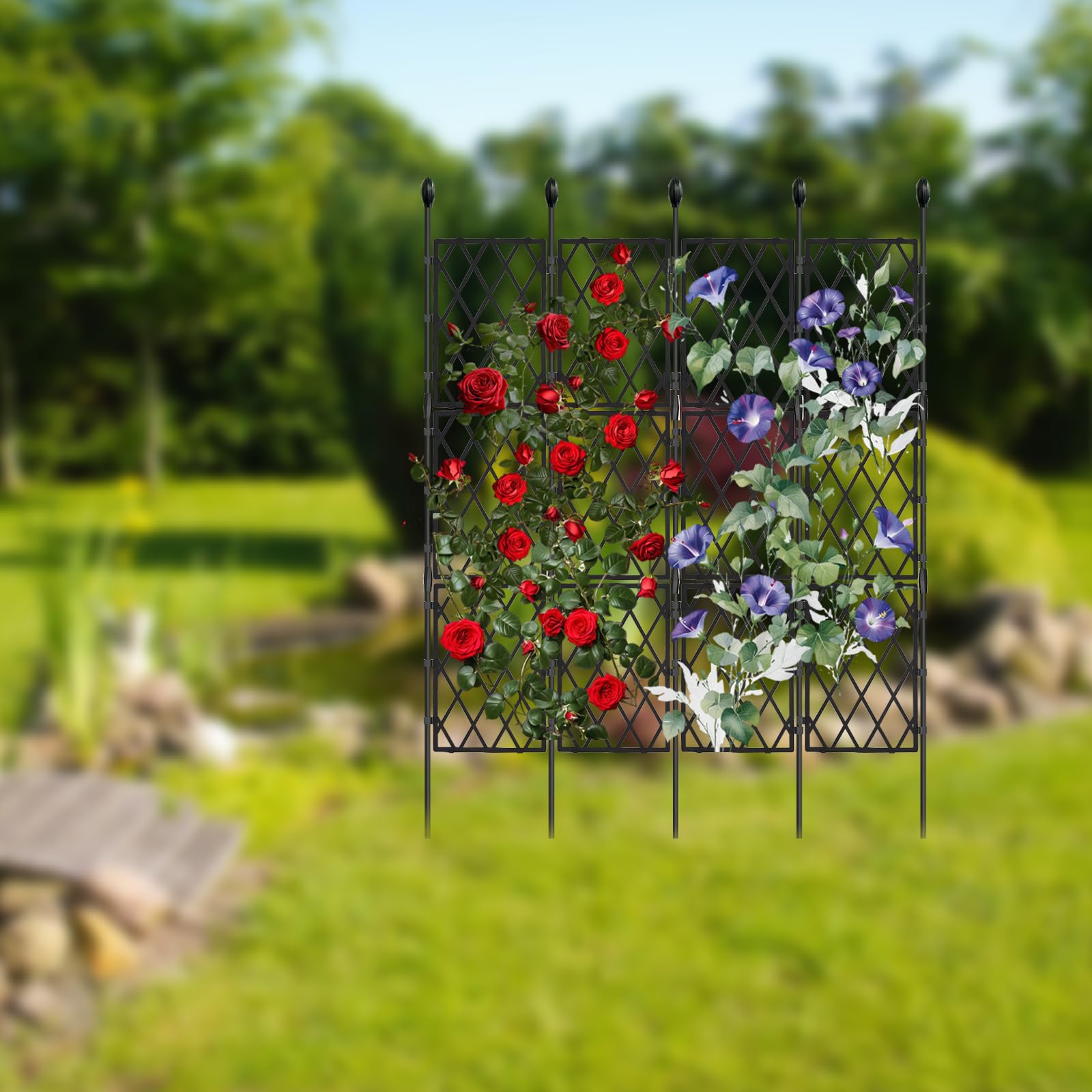 ☘️aiiKEN73*Garden☘️AG202604 An enchanting garden entrance framed by a textured floral arch